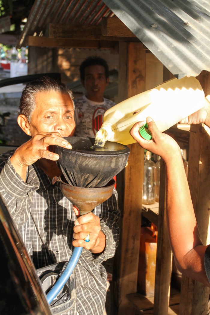 Fueling up, Sulawesi